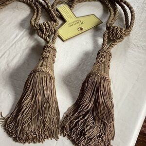 NWT tie backs for window treatments.